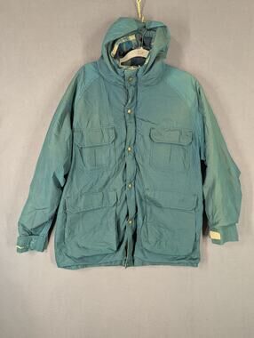 Woolrich Jacket Mens Large Green Mountain Parka Field Jacket 7316 Vintage